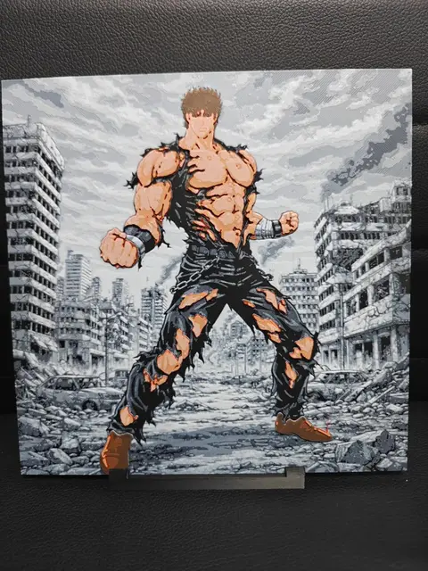 HueForge model: Ken Fist of the North Star by TheHueforgeLady