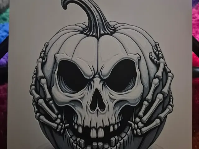 HueForge model: Pumpkin skull hueforge by Buntsta