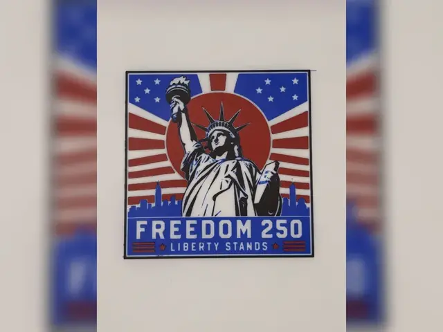 HueForge model: America Freedom 250 Liberty Stands hueforge print by Thadius