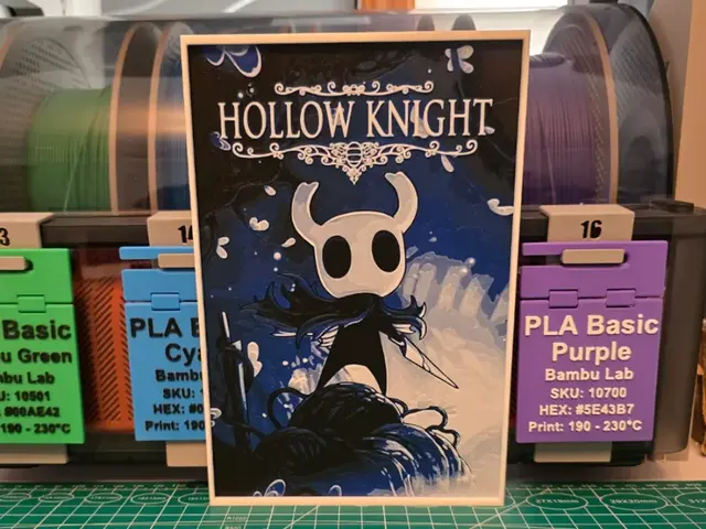 HueForge model: Hollow Knight Poster - Hueforge Art by Lumpy3D
