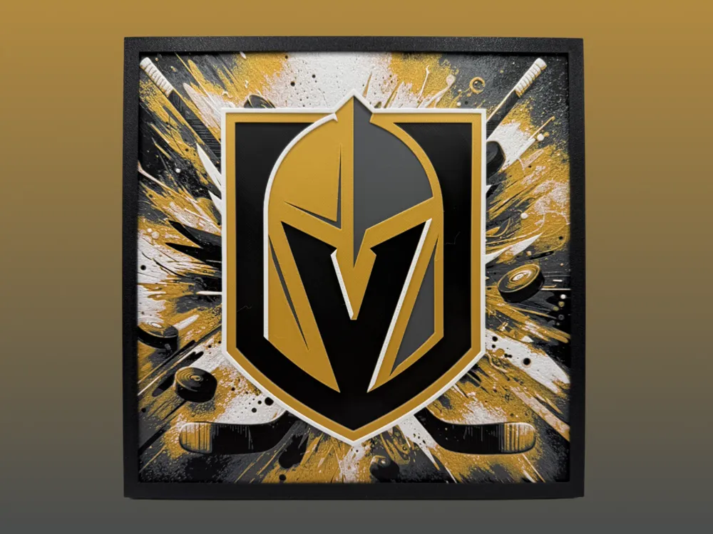 Las Vegas Golden Knights - Series 2 - NHL Hueforge by Canadian Gamer HueForge model: Las Vegas Golden Knights - Series 2 - NHL Hueforge by Canadian Gamer