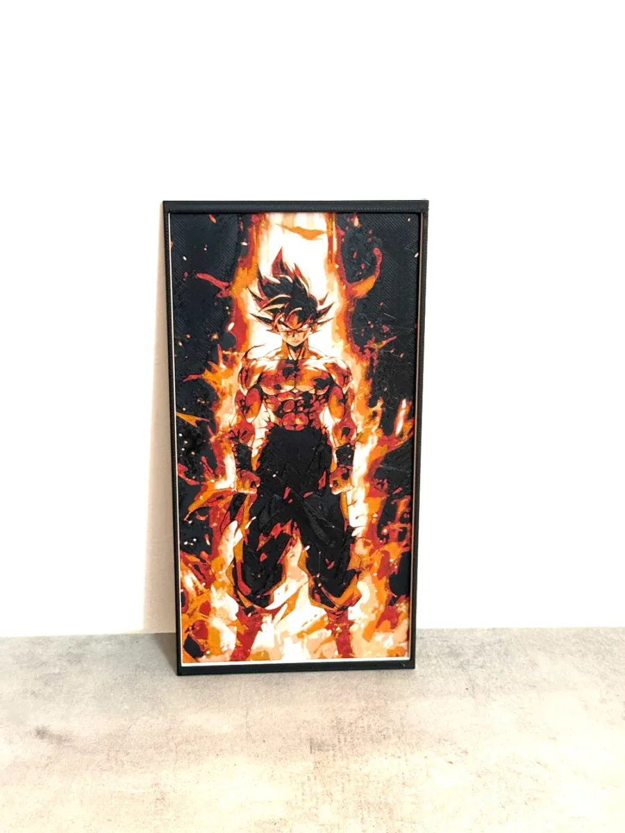 The Origin of son Goku with black frame-Dragonball- hueforge final by Giamma933 HueForge model: The Origin of son Goku with black frame-Dragonball- hueforge final by Giamma933