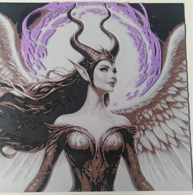 HueForge model: malefica by 3Dprintsbar