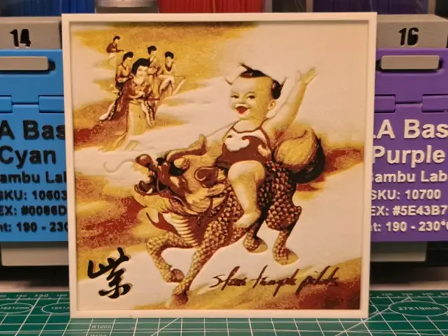HueForge model: Stone Temple Pilots "Purple" Album - Hueforge Art by Lumpy3D