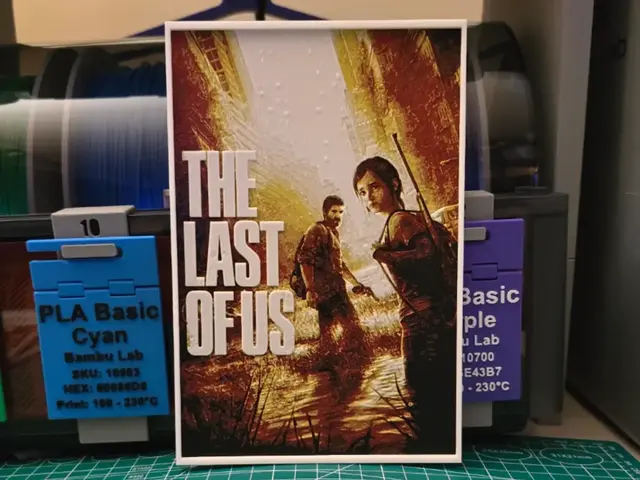 HueForge model: The Last of Us Game Poster - Hueforge Art by Lumpy3D