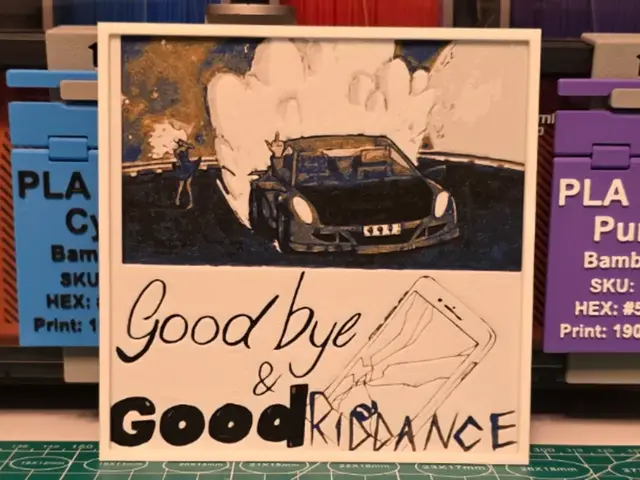 HueForge model: Juice WRLD "Goodbye and Good Riddance" Album Art by Lumpy3D