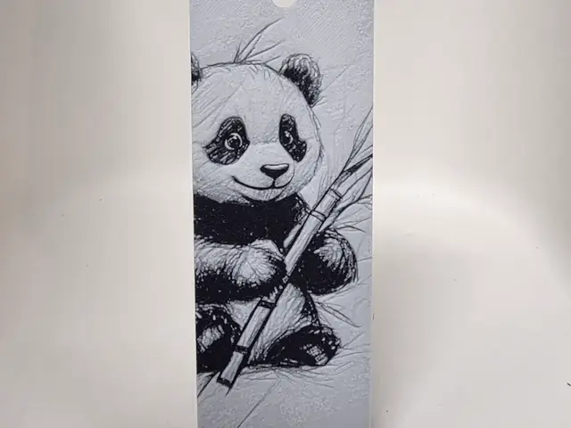 HueForge model: Panda Bookmark by Morganja