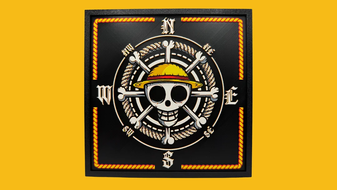 One Piece Compass by BusyKikiBee HueForge model: One Piece Compass by BusyKikiBee