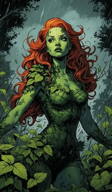 HueForge model: Poison Ivy Hueforge by leshowpatate