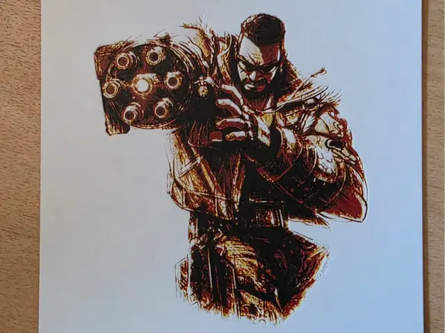 HueForge model: Final fantasy 7 - Barret Hueforge by 3D-Mentiel