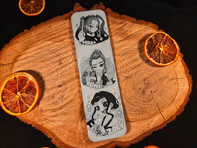 HueForge model: K-pop Demon Hunter Mira Rumi Zoey bookmark by EternalDesigns3D