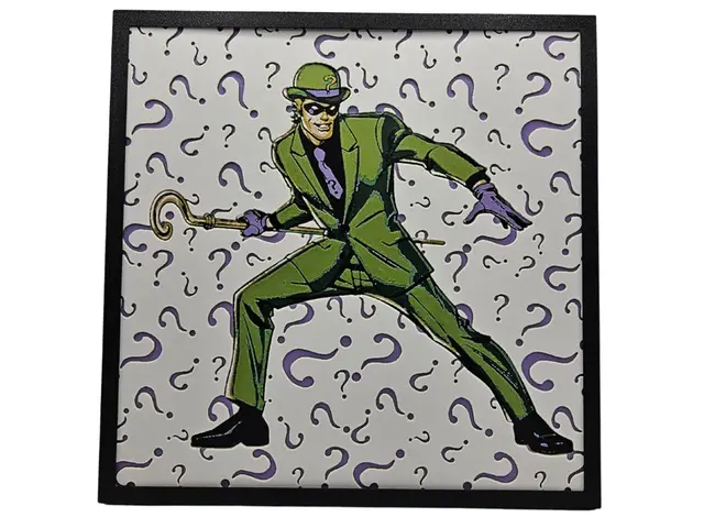 HueForge model: Classic Riddler - DC Comics by BusyKikiBee