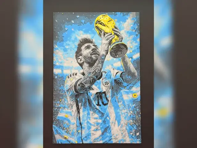 HueForge model: Messi World Cup Glory Hueforge Print by Thadius