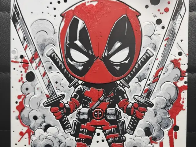 HueForge model: Chibi Deadpool NO AMS REQUIRED by TheHueforgeLady