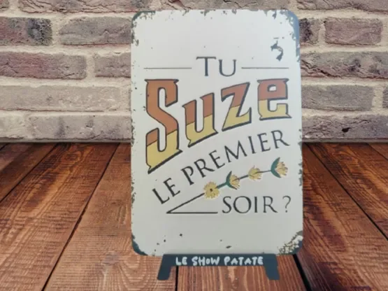Plaque Vintage Suze Hueforge by leshowpatate HueForge model: Plaque Vintage Suze Hueforge by leshowpatate