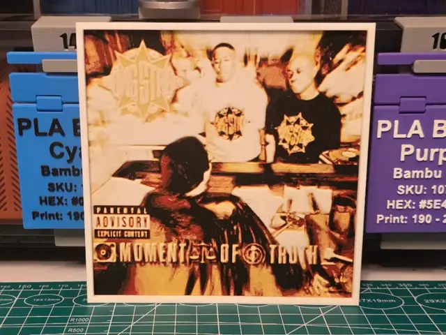 HueForge model: Gang Starr "Moment Of Truth" Album - Hueforge Art by Lumpy3D