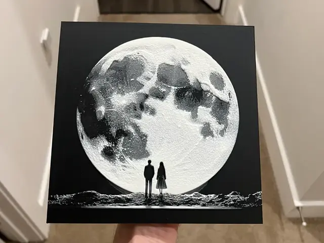 HueForge model: Standing in the Moonlight Together Hueforge by RP47 Designs