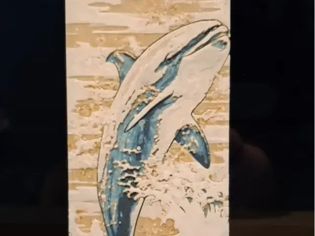HueForge model: Dolphin bookmark by 3dGlow