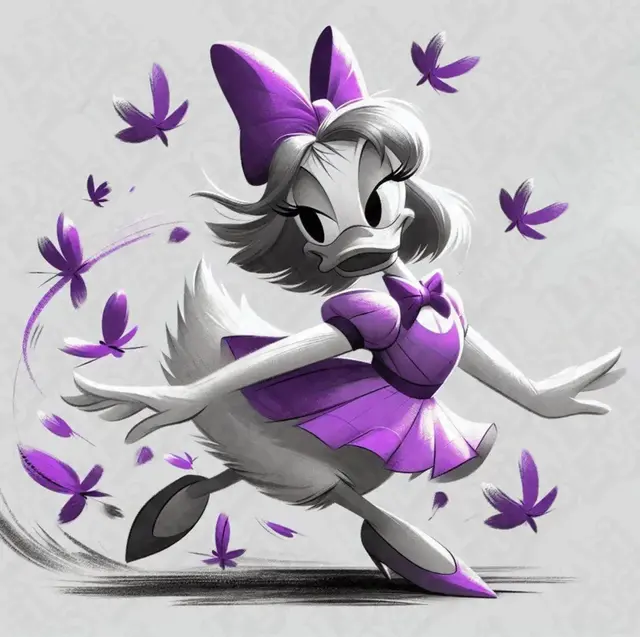 HueForge model: Daisy Duck Hueforge by LoFi Layers