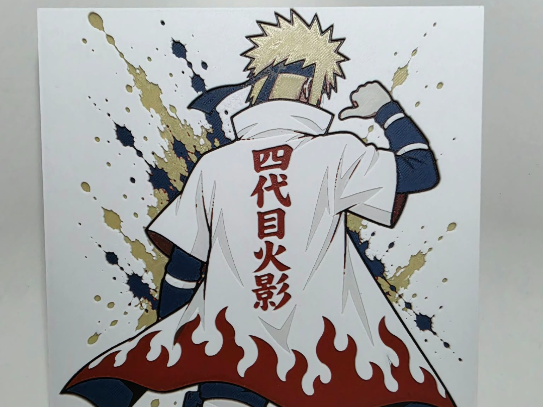Graffiti Minato Namikaze Hueforge by 3Ree Printing HueForge model: Graffiti Minato Namikaze Hueforge by 3Ree Printing