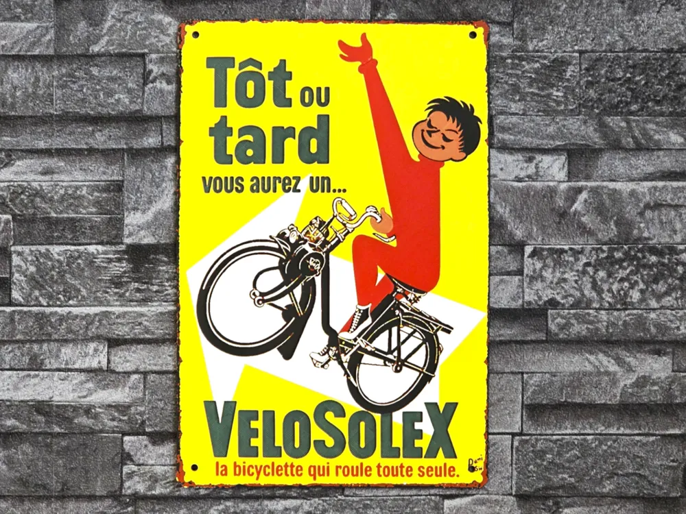 Hueforge Plaque Vintage VeloSolex by StefBull85 HueForge model: Hueforge Plaque Vintage VeloSolex by StefBull85