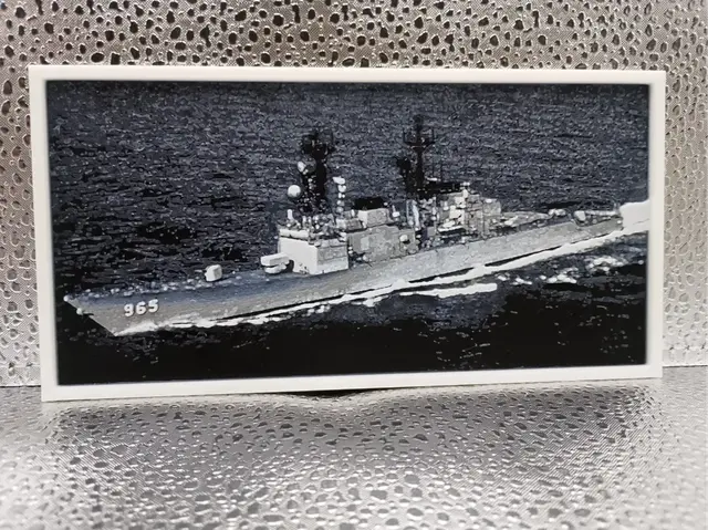HueForge model: USS Kinkaid (DD-965) – Hueforge by Borishotch Industries