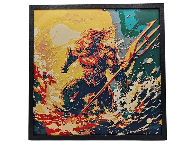HueForge model: Aquaman by BusyKikiBee