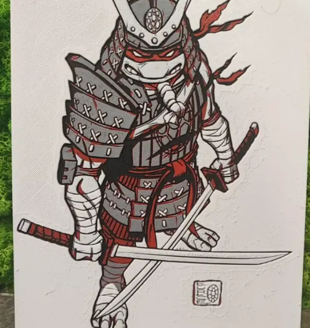 HueForge model: Samurai Turtle by Garuda3D