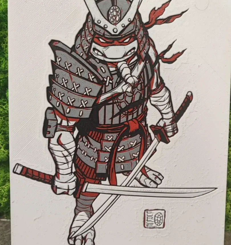 Samurai Turtle by Garuda3D HueForge model: Samurai Turtle by Garuda3D