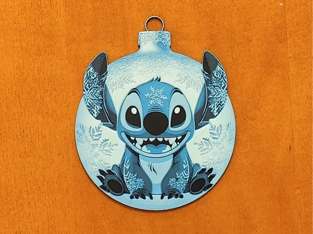 HueForge model: Stitch Christmas Tree Decoration Ornament Bauble by Sarge