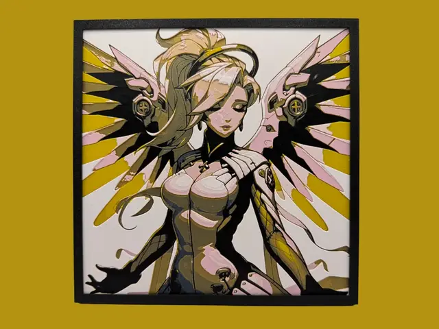 HueForge model: Mercy - Overwatch - Hueforge by Canadian Gamer