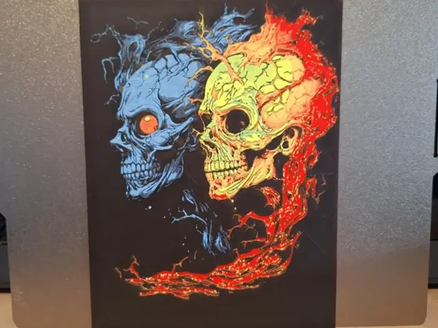 HueForge model: The skulls of fire and ice - hueforge by 3dGlow