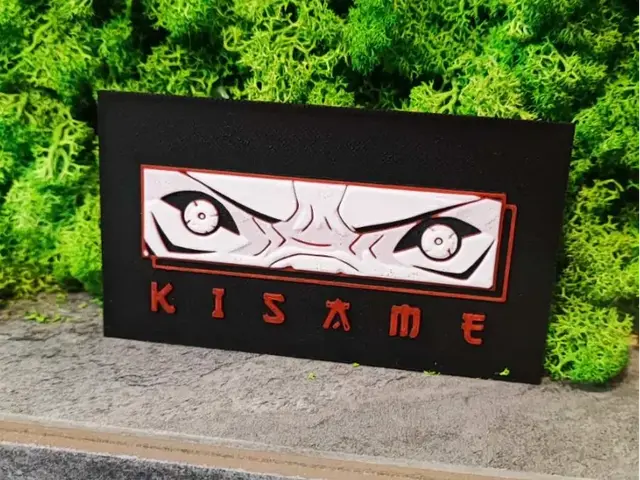 HueForge model: Kisame gift card by Garuda3D
