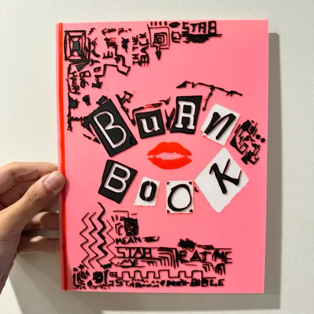 HueForge model: Mean Girls Burn Book - HueForge Print by cyanidesugar