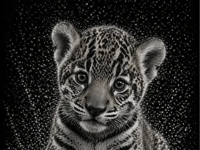 HueForge model: Baby Jaguar – Baby Animal Series EASY PRINT by Hueforge Maker