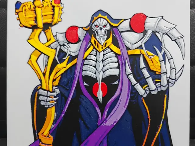 HueForge model: Ainz Ooal Gown Overlord by TheHueforgeLady