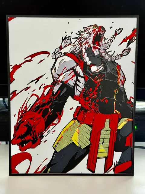HueForge model: Battle Beast by Strata Prints