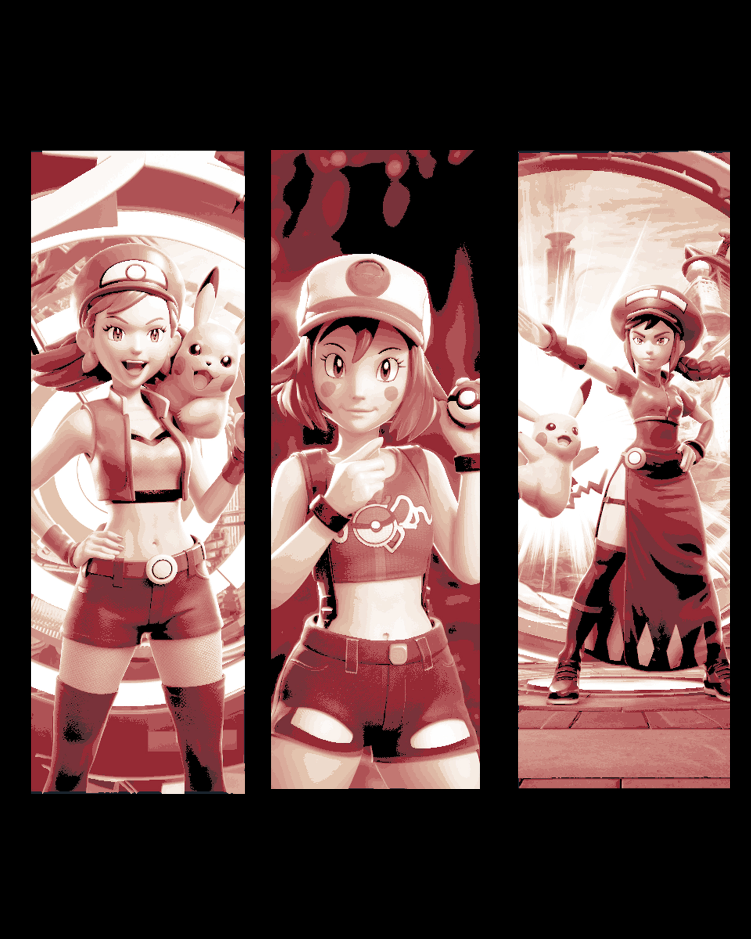 Fan art Sketches of Pokemon worlds - Bookmark Set by BooneCo3d HueForge model: Fan art Sketches of Pokemon worlds - Bookmark Set by BooneCo3d