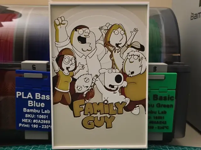 HueForge model: Family Guy Poster - Hueforge Art by Lumpy3D