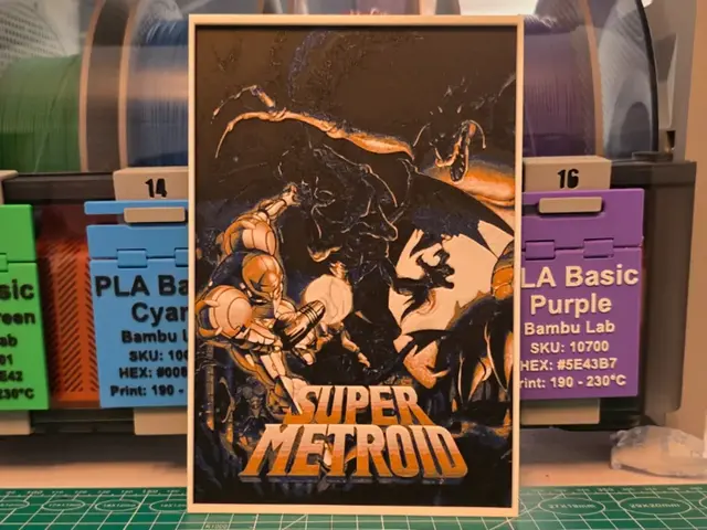 Super Metroid Game Poster - Hueforge Art
