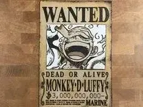 HueForge model: One Piece - WANTED - Monkey D Luffy by Pretty Okay Prints