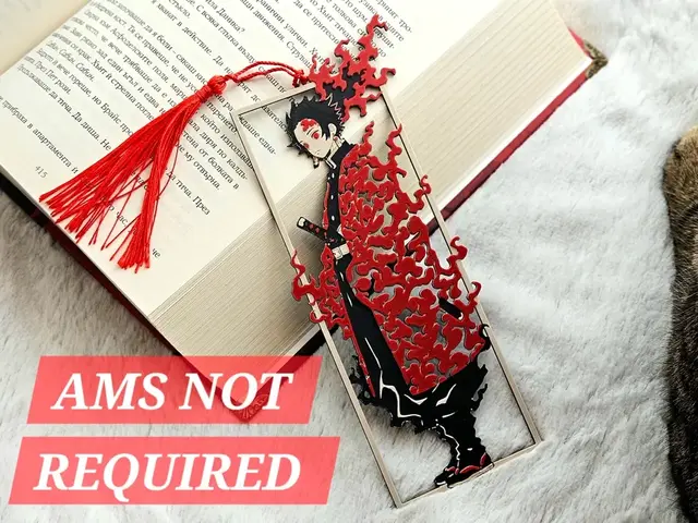 HueForge model: Tanjiro [Framed] - Demon Slayer Bookmark by C3D