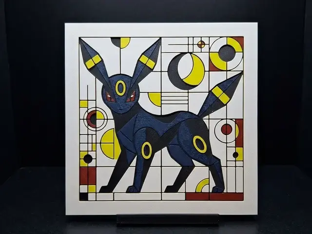 HueForge model: Umbreon Bauhaus - Hueforge by LED