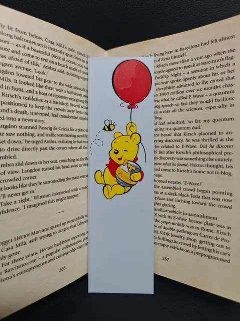 HueForge model: Winnie the Pooh Bookmark Set by TheHueforgeLady