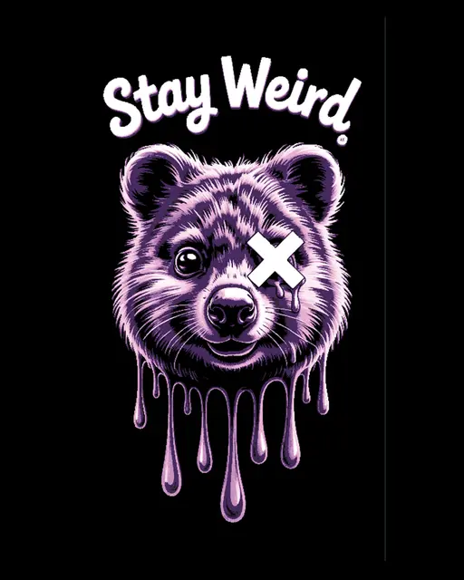HueForge model: Say it with a Sign - Stay Weird by BooneCo3d