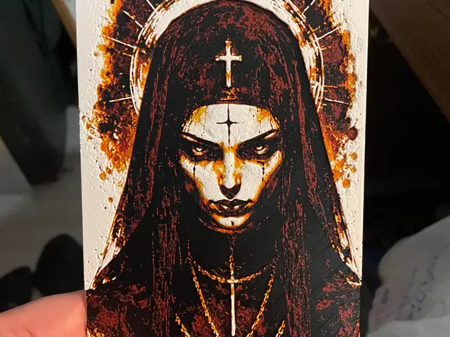 HueForge model: Scary Nun Colors Hueforge by Advancedtechworldwide