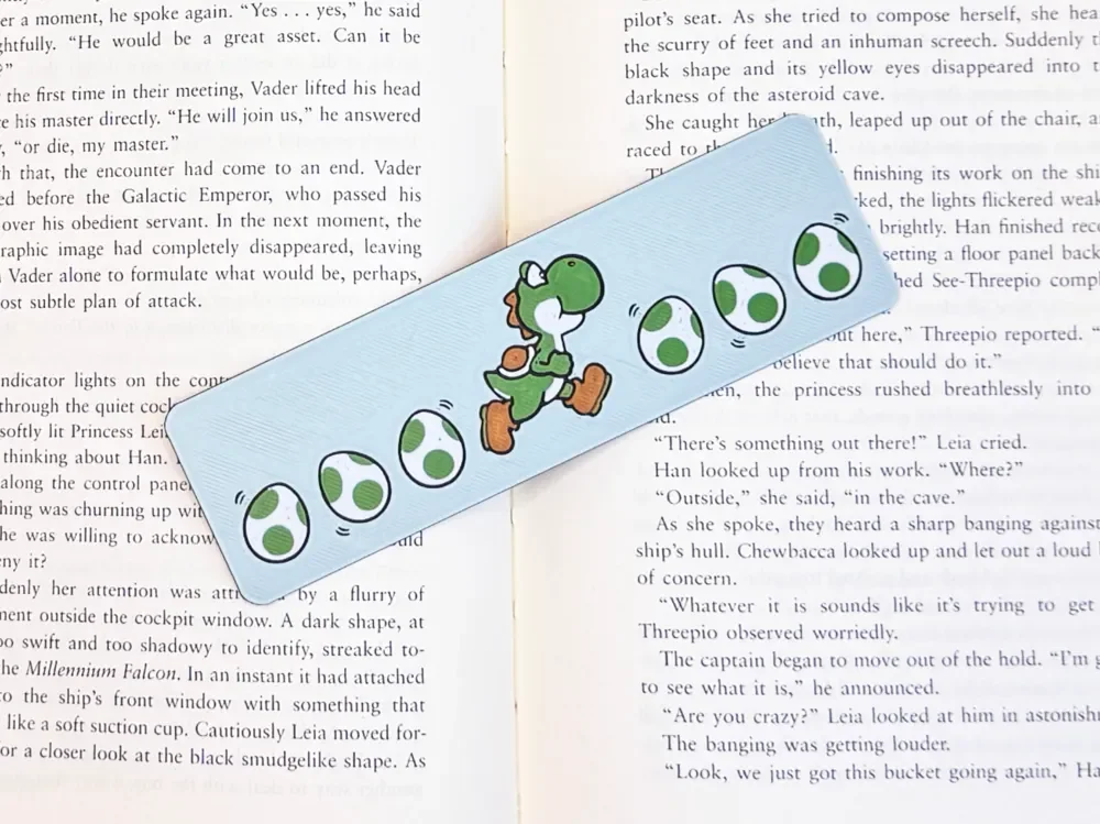 Yoshi Bookmark - Super Mario by Artful Creator HueForge model: Yoshi Bookmark - Super Mario by Artful Creator