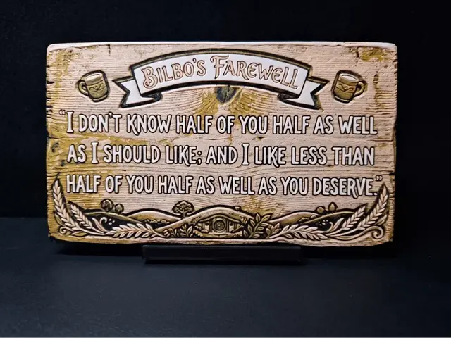 HueForge model: Bilbo's Farewell - Hueforge Art by LED