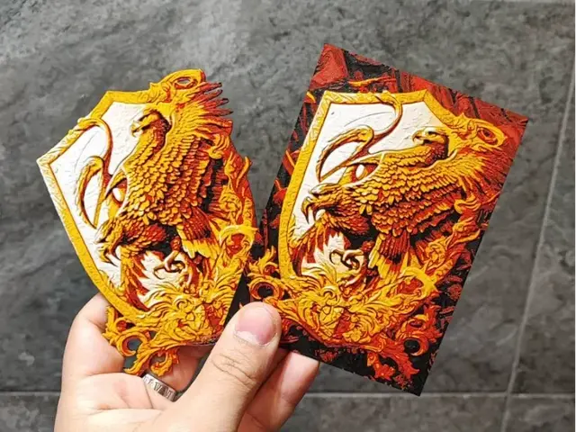 HueForge model: Eagle cards by Garuda3D