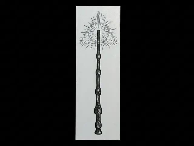 HueForge model: Harry Potter Deathly Hallows Elder Wand Bookmark by The SkyLab 3D